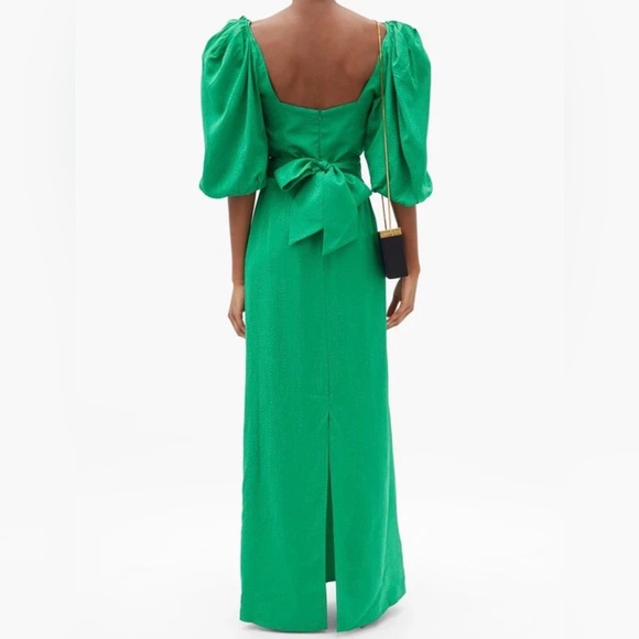 Johanna Ortiz Thread of Thought Puff Sleeve Maxi Dress Size 6 - Picture 3 of 16